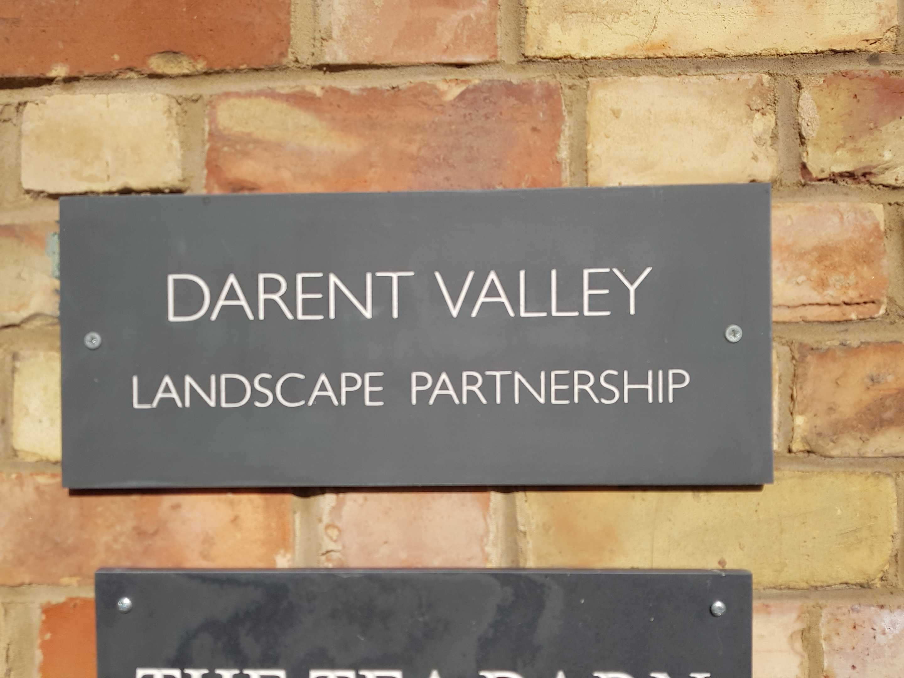 Sign at the Darent Valley Landscape Partnership Offices