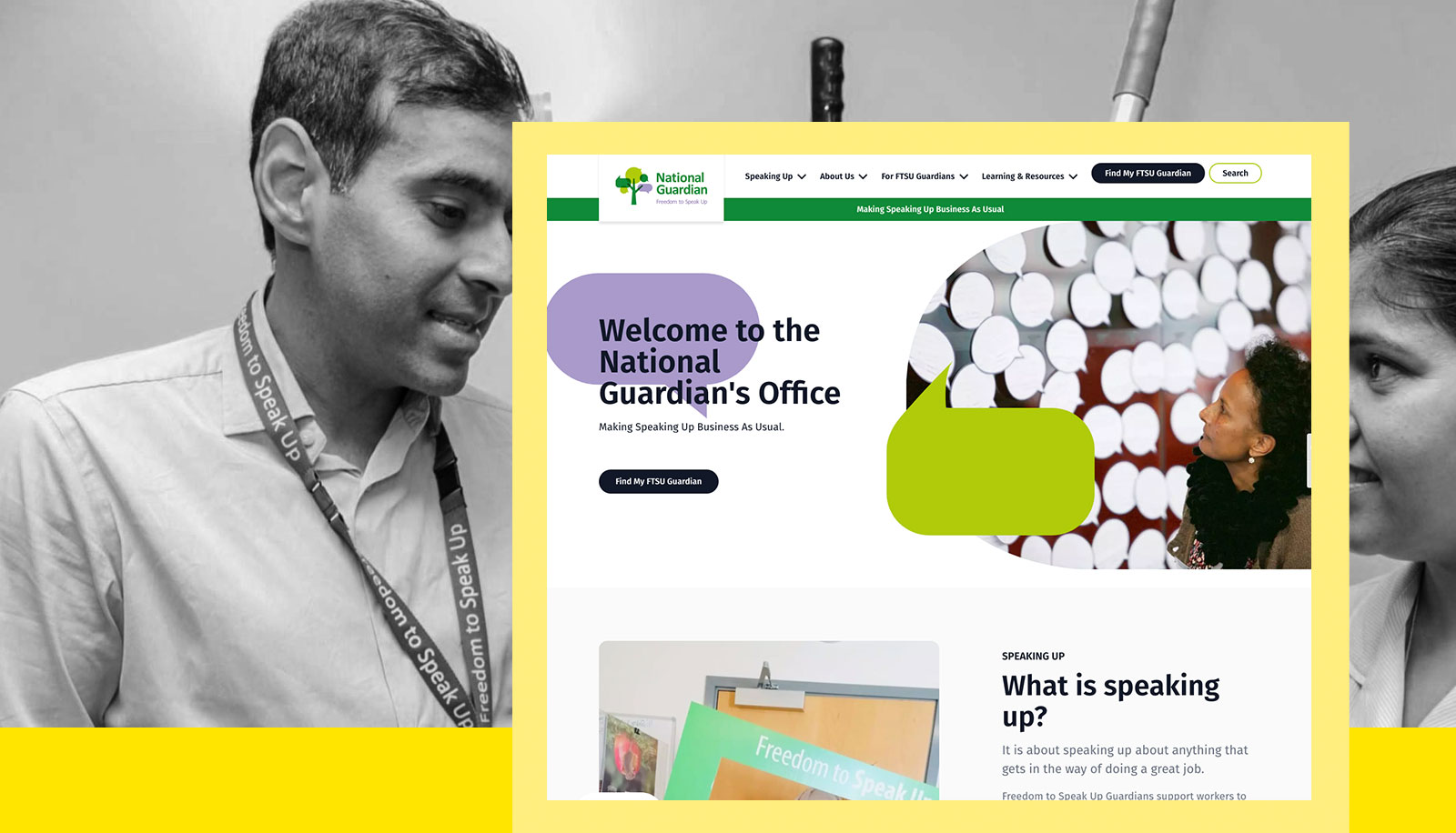 Screenshot of the National Guardian's Office Website