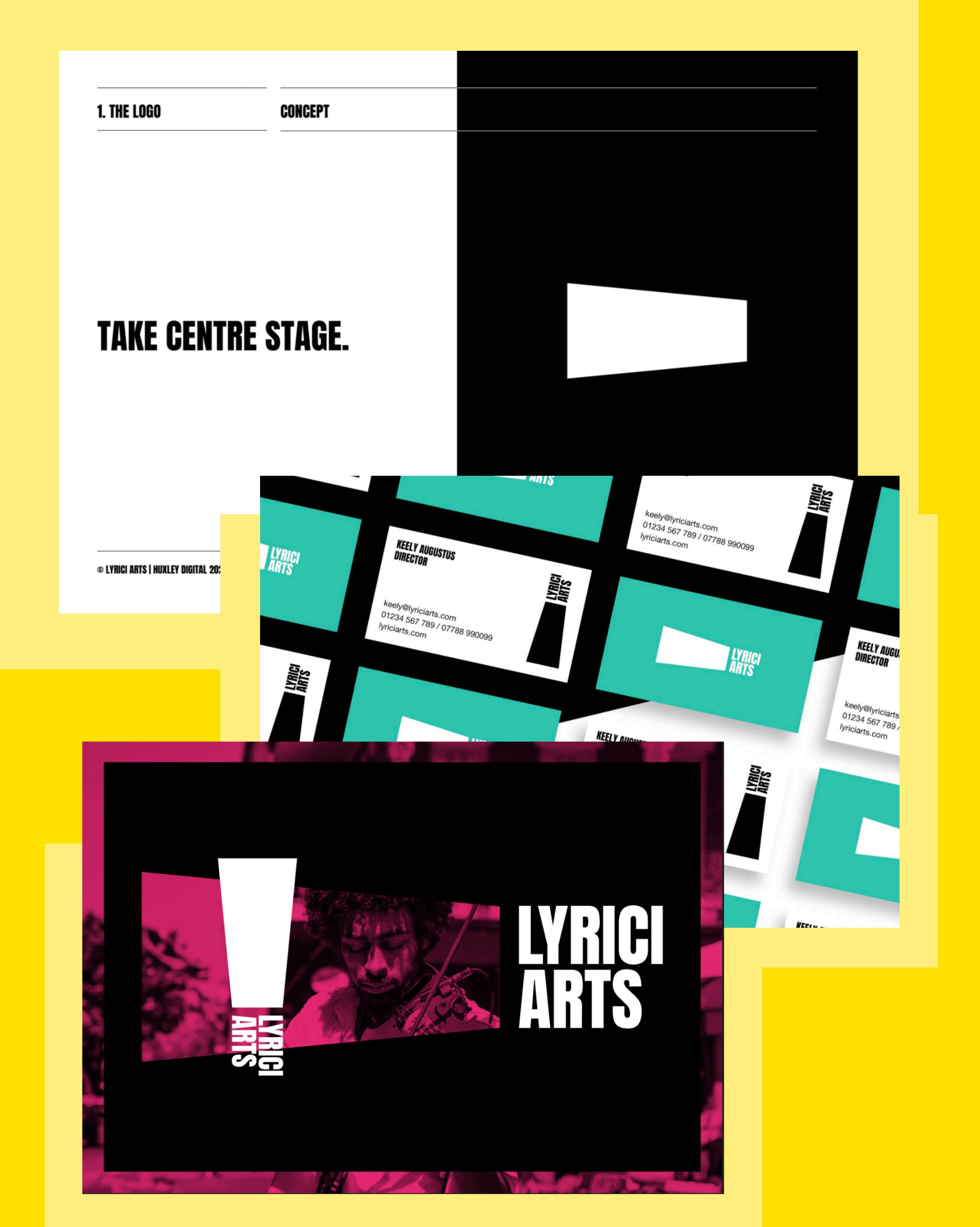 A selection of pages from the Lyrici Brand Guidelines